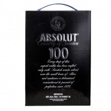 Водка Абсолют 100 (Absolut Black 100) 3 литра